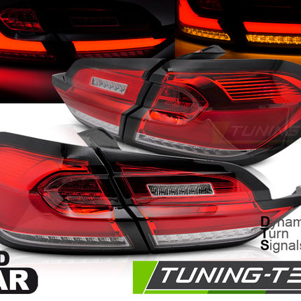 Ford Fiesta MK8 2017-2021 fanali Posteriori LED Rosso Bianco