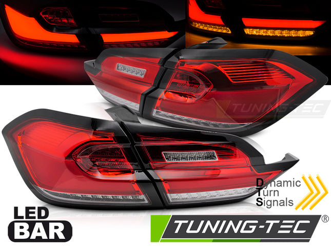 Ford Fiesta MK8 2017-2021 fanali Posteriori LED Rosso Bianco