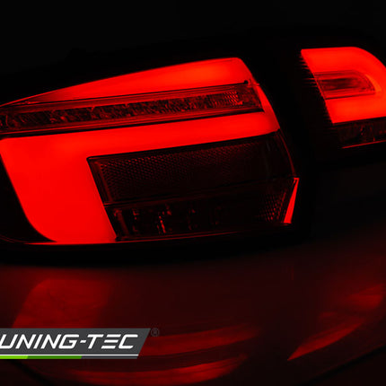 Audi A3 8P 5D 2003-2008 Fanali Posteriori Led Bar Rosso Fumé Seq