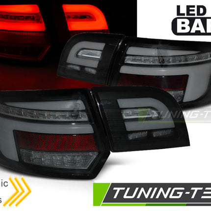 Audi A3 8P 5D 2003-2008 Fanali Posteriori Led Bar Neri Sequenziali