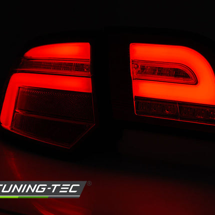 Audi A3 8P 5D 2008-2012 Fanali Posteriori Led Bar Rosso Fumé Seq