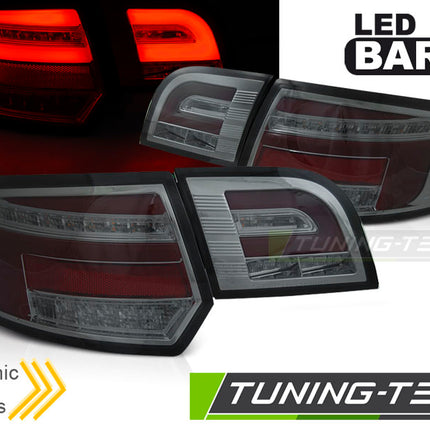 Audi A3 8P 5D 2008-2012 Fanali Posteriori Led Bar Rosso Fumé Seq