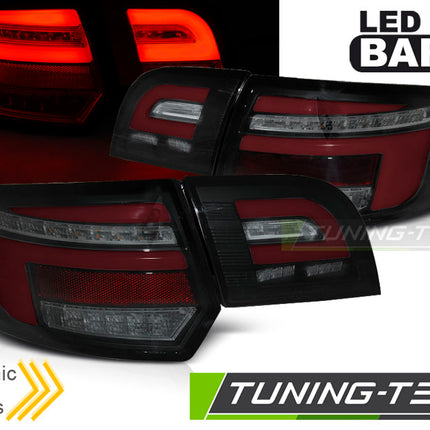 Audi A3 8P 5D 2008-2012 Fanali Posteriori Led Bar Rosso Neri Seq