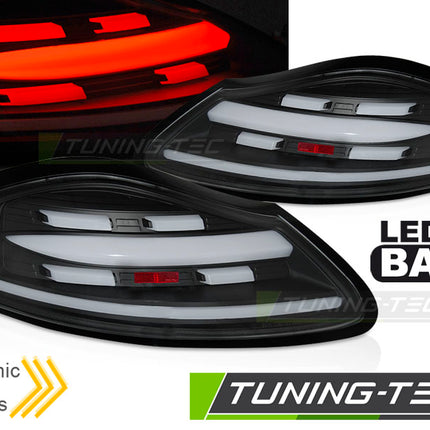 Porsche Boxster 986 1996-2004 Fanali Posteriori Led Bar Neri Seq