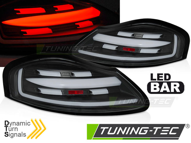 Porsche Boxster 986 1996-2004 Fanali Posteriori Led Bar Neri Seq