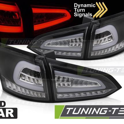 Ford Focus Mk 3 Sw 2011-2018 Fanali Posteriori Led Neri Seq