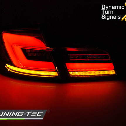 Bmw F10 2010-2016 Fanali Posteriori Led Bar Seq Rosso Fumé