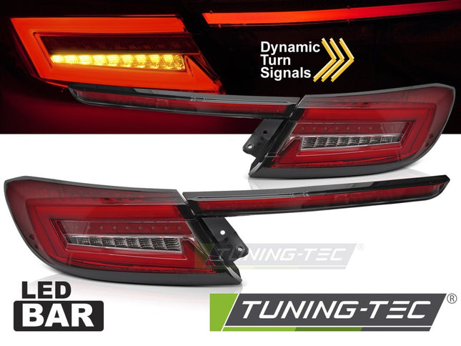 Toyota Gr86 2021- Fanali Posteriori Led Bar Rosso Bianco Seq