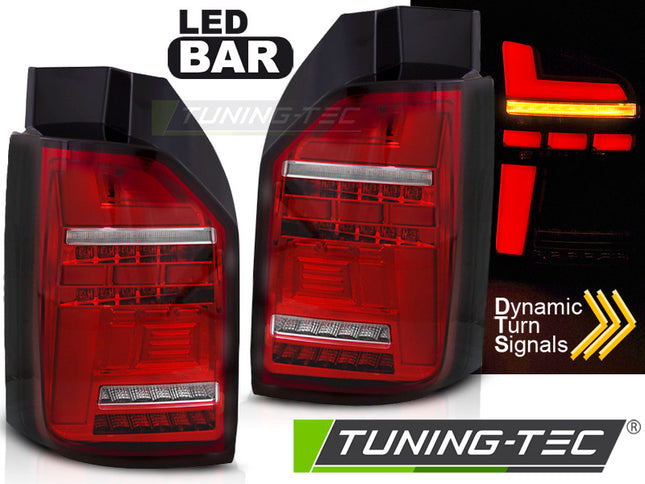Vw T6 T6.1 2015-2021 Fanali Posteriori Led Bar Rosso Bianco Seq Oem