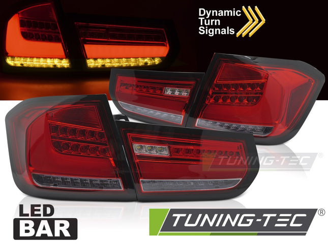 Bmw F30 2011-2015 Fanali Posteriori Led Bar Rosso Sequenziali