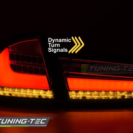 BMW F30 2011-2015 Fanali Posteriori LED BAR Rosso Fumé Sequenziali