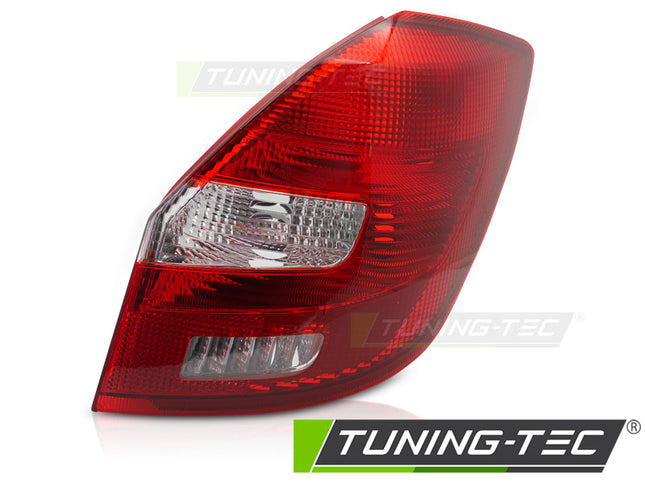 Skoda Fabia 2007-2014 Fanale Rosso Bianco Lato Destro Tyc