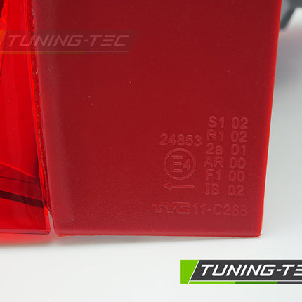 Skoda Fabia 2007-2014 Fanale Rosso Bianco Lato Sinistro Tyc