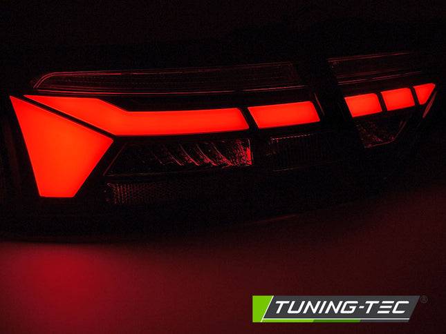 Audi A5 2011-2016 Fanali Posteriori Led Bar Rosso Fumé Sequenziali