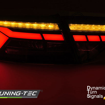 Audi A5 2011-2016 Fanali Posteriori Led Bar Rosso Fumé Sequenziali