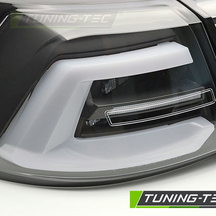 Vw Golf 7 2017-2019 Sw Fanali Posteriori Led Neri Seq