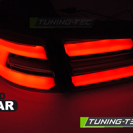 Vw Golf 7 2017-2019 Sw Fanali Posteriori Led Neri Seq