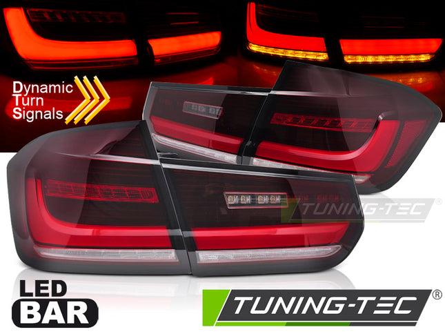 Bmw F30 2011-2018 Fanali Posteriori Led Bar Seq Rosso Bianco