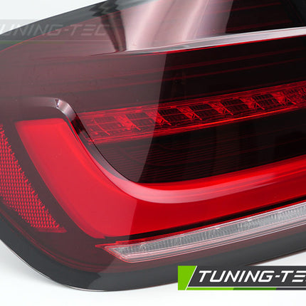 Bmw F30 2011-2018 Fanali Posteriori Led Bar Seq Rosso Bianco