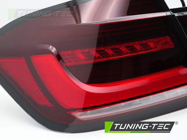 Bmw F30 2011-2018 Fanali Posteriori Led Bar Seq Rosso Bianco