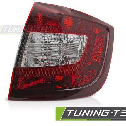 Skoda Rapid 2012-2017 Berlina Fanale Rosso Scuro Lato Destro Tyc