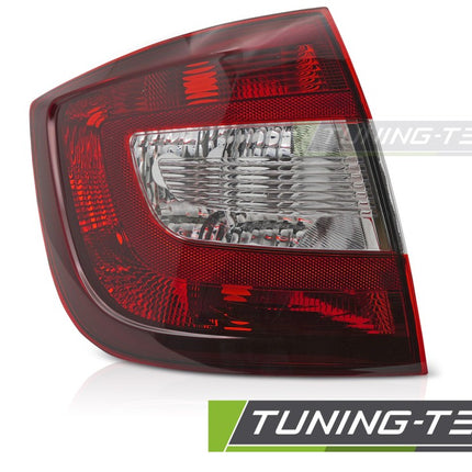 Skoda Rapid 2012-2017 Berlina Fanale Rosso Scuro Lato Sinistro Tyc