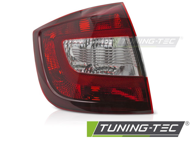 Skoda Rapid 2012-2017 Berlina Fanale Rosso Scuro Lato Sinistro Tyc