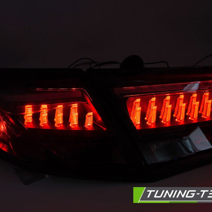 Honda Civic Xi 2021- Fanali Posteriori Led Neri Rosso Fumé