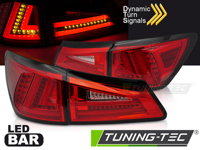 Lexus IS II 2006-2013 Fanali Posteriori LED Rosso Bianco sequenziali