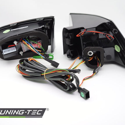 Vw Golf 7 2013-2017 Sw Fanali Posteriori Led Neri Fumé Con Sequenziali