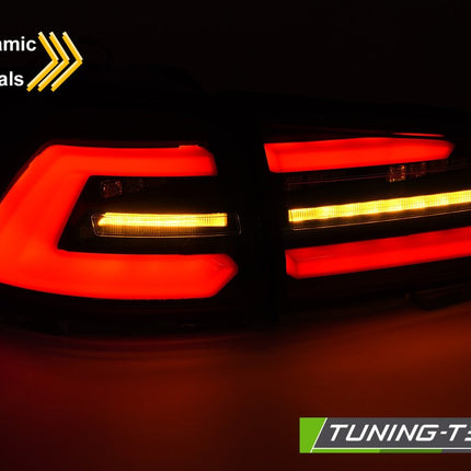 Vw Golf 7 2017-2019 Sw Fanali Posteriori Led Neri Fumé Con Sequenziali