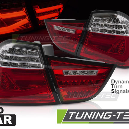 Bmw E90 2009-2011 Fanali Posteriori Led Bar Rosso Bianco Sequenziali