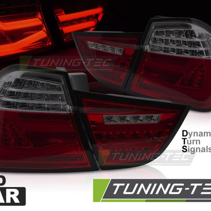 Bmw E90 2009-2011 Fanali Posteriori Led Bar Rosso Fumé Sequenziali