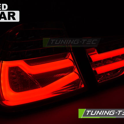 Bmw E90 2009-2011 Fanali Posteriori Led Bar Rosso Fumé Sequenziali
