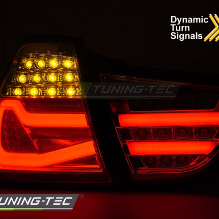 Bmw E90 2009-2011 Fanali Posteriori Led Bar Rosso Fumé Sequenziali