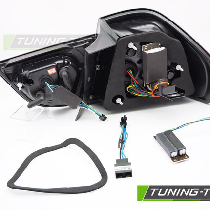 Bmw E90 2009-2011 Fanali Posteriori Led Bar Rosso Fumé Sequenziali