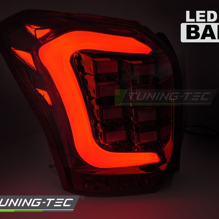 Subaru Forester Iv 2013-2018 Fanali Posteriori Led Bar Rosso Fumé