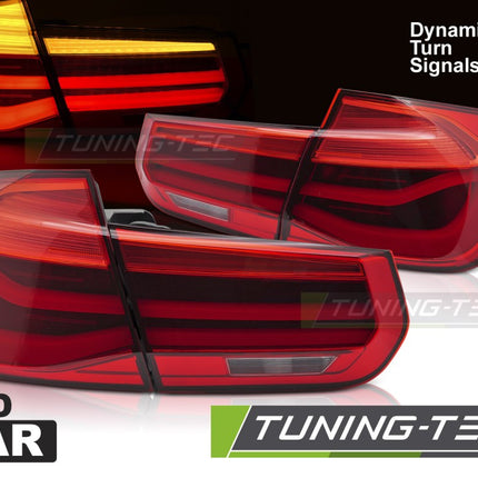 Bmw F30 2011-2018 Fanali Posteriori Led Bar Seq Rosso