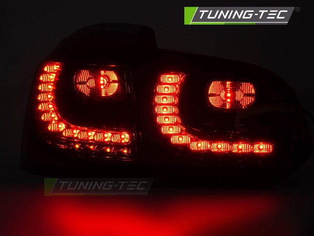 VW Golf 6 2008-2013 Fanali Posteriori LED rosso fumé sequenziali