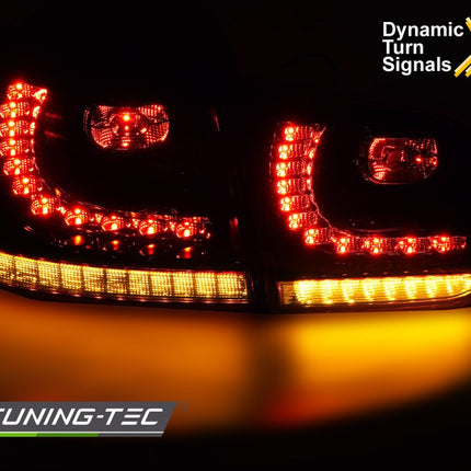 VW Golf 6 2008-2013 Fanali Posteriori LED rosso fumé sequenziali