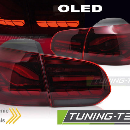 Vw Golf 6 2008-2013 Fanali Posteriori Led Rosso Led Oled