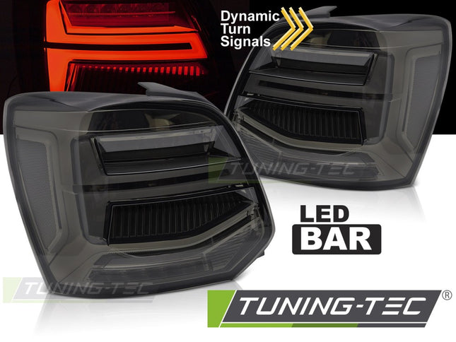VW Polo V 09-17 Fanali Posteriori LED fumé barra LED