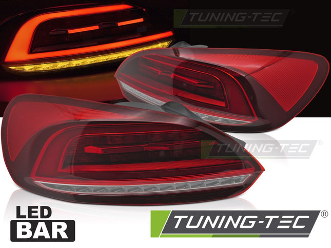 Vw Scirocco III 2008-2014 Fanali Posteriori Led Bar Rosso