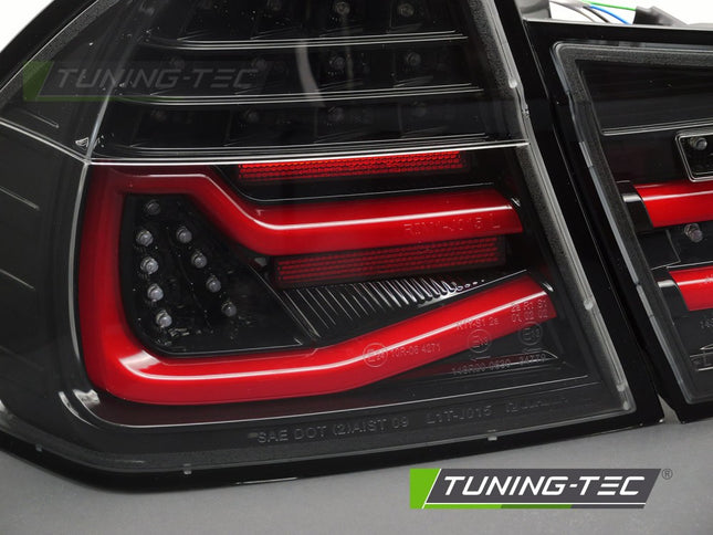 Bmw E90 2009-2011 Fanali Posteriori Led Bar Neri Sequenziali