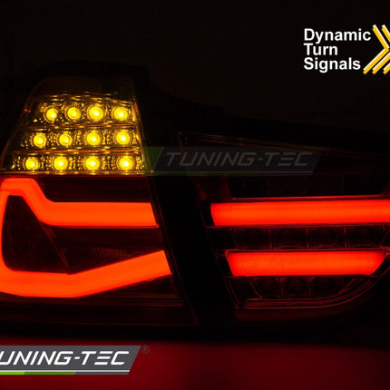 Bmw E90 2009-2011 Fanali Posteriori Led Bar Neri Fumé Sequenziali