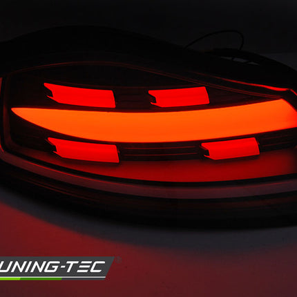 Porsche Boxster 986 1996-2004 Fanali Posteriori Led Bar Neri Rosso Seq