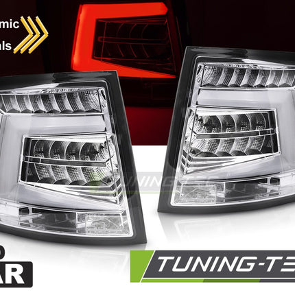 Skoda Octavia III 2012-2020 Sw Fanali Posteriori Led Bar Cromati Oem