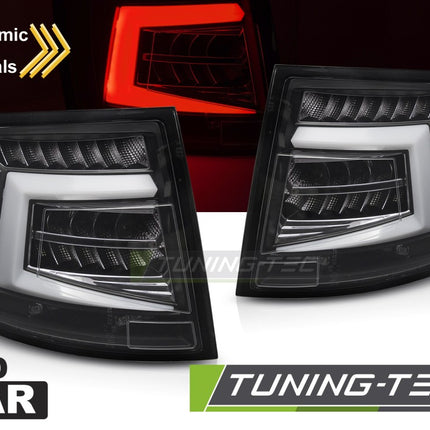 Skoda Octavia III 2012-2016 Sw Fanali Posteriori Led Bar Neri Oem Led