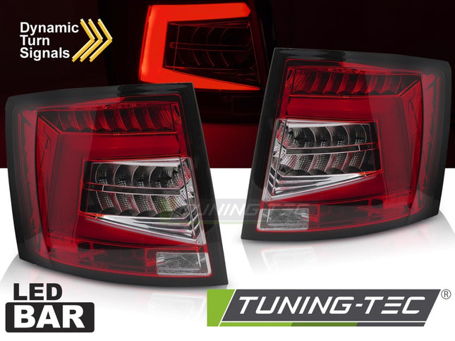 Skoda Octavia III 2012-2016 Sw Fanali Posteriori Led Bar Rosso Bianco