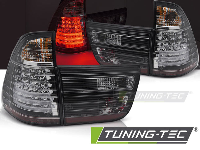 Bmw X5 E53 1999-2003 Fanali Posteriori Led Neri